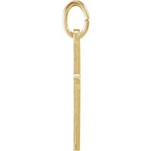 14K Yellow Gold 15.5x10 mm Cross Pendant