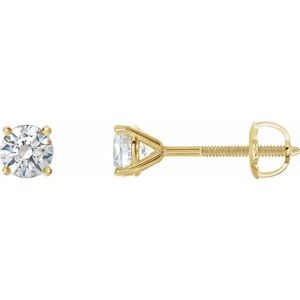 14K Yellow Gold 3/4 CTW Natural Diamond Cocktail-Style Earrings