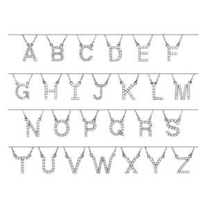 14K White Gold .08 CTW Natural Diamond Initial L 16" Necklace
