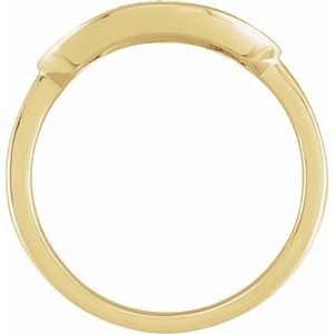 14K Yellow Gold 1/8 CTW Natural Diamond Initial G Signet Ring