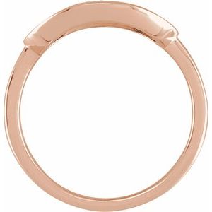 14K Rose Gold 1/8 CTW Natural Diamond Initial G Signet Ring