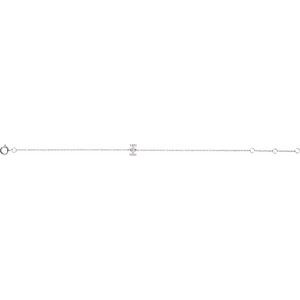 14K White Gold .05 CTW Natural Diamond Initial I 6-7" Bracelet