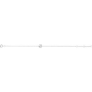 14K White Gold .06 CTW Natural Diamond Initial Z 6-7" Bracelet