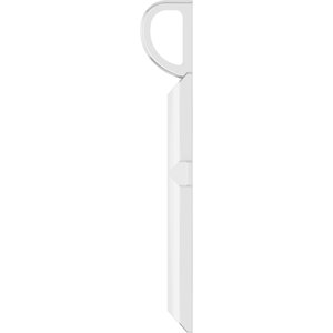 14K White Gold Knife-Edge Cross Charm/Pendant