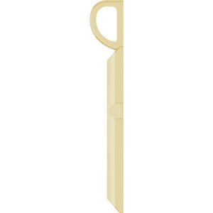 14K Yellow Gold Knife-Edge Cross Charm/Pendant