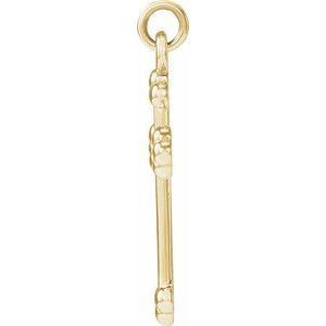 14K Yellow Gold Cross Pendant