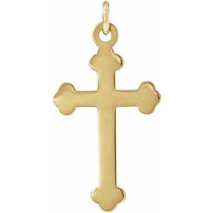 14K Yellow Gold Cross Pendant
