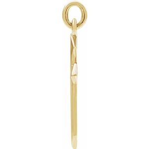 14K Yellow Gold Cross Pendant