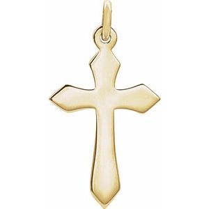 14K Yellow Gold Cross Pendant