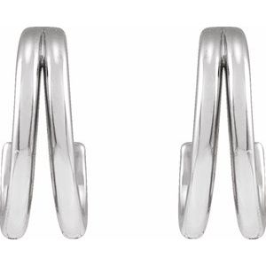 Sterling Silver 10 mm Hoop Earrings