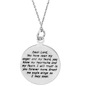 Sterling Silver Overcoming Difficulties 18" Necklace