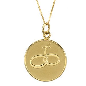 14K Yellow Gold Loss of a Spouse 18" Necklace