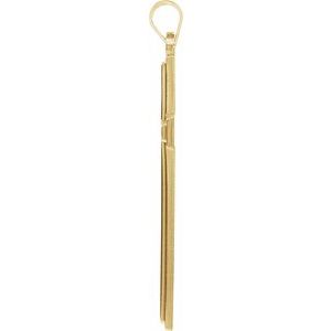 14K Yellow Gold Cross Pendant