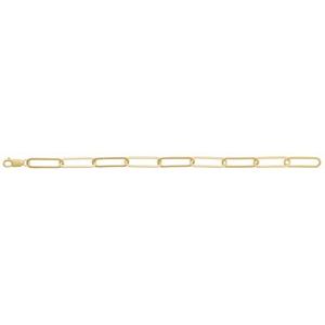 14K Yellow Gold-Filled 6.2 mm Paperclip-Style 7" Chain