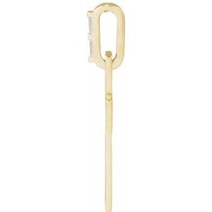14K Yellow Gold .03 CTW Natural Diamond Cross Pendant