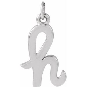 Platinum Petite Initial H Pendant