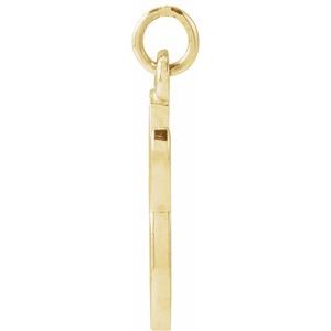 14K Yellow Gold Petite Initial G Pendant