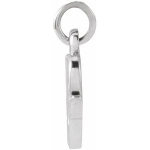 Sterling Silver Petite Initial W Pendant