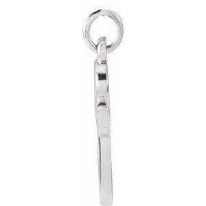 Platinum Petite Initial P Pendant