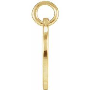 14K Yellow Gold Script Initial Y Pendant