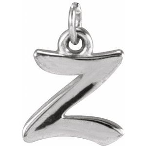 Sterling Silver Petite Initial Z Pendant