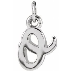 Sterling Silver Petite Initial O Pendant