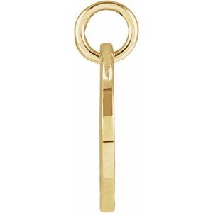 14K Yellow Gold Script Initial L Pendant