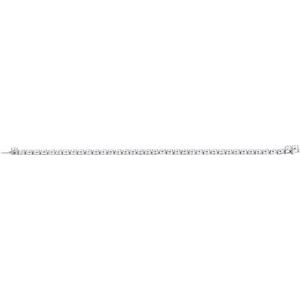 14K White Gold 12 CTW Lab-Grown Diamond Line 7" Bracelet