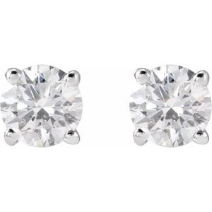 14K White Gold 5/8 CTW Lab-Grown Diamond Stud Earrings