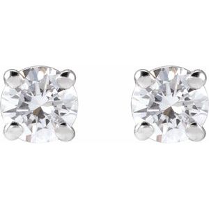 14K White Gold 1/3 CTW Lab-Grown Diamond Earrings