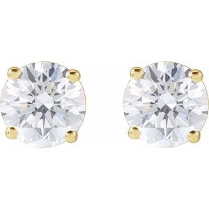 14K Yellow Gold 1 1/2 CTW Lab-Grown Diamond Earrings
