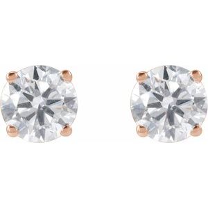 14K Rose Gold 1 1/4 CTW Lab-Grown Diamond Earrings