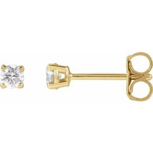 14K Yellow Gold 1/3 CTW Natural Diamond Earrings
