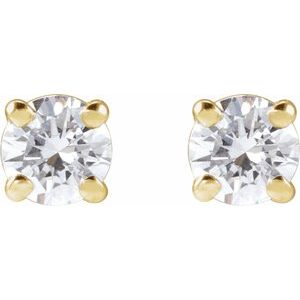 14K Yellow Gold 1/3 CTW Lab-Grown Diamond Earrings