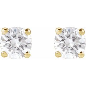 14K Yellow Gold 1/2 CTW Lab-Grown Diamond Earrings