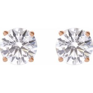 14K Rose Gold 2  1/2 CTW Lab-Grown Diamond Earrings
