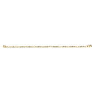 14K Yellow Gold 12 CTW Lab-Grown Diamond Line 7" Bracelet