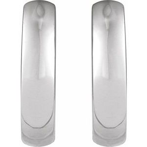 Sterling Silver Hinged 12 mm Hoop Earrings