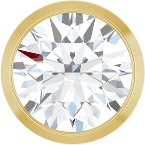 14K Yellow Gold 3/4 CT Lab-Grown Diamond Slide Pendant