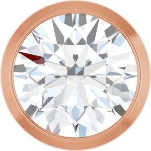 14K Rose Gold 3/4 CT Lab-Grown Diamond Slide Pendant