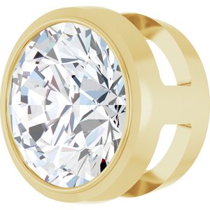 14K Yellow Gold 1 CT Lab-Grown Diamond Slide Pendant