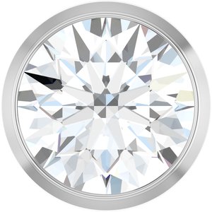 Platinum 1 CT Natural Diamond Slide Pendant