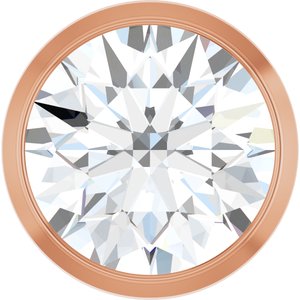 14K Rose Gold 1 CT Lab-Grown Diamond Slide Pendant