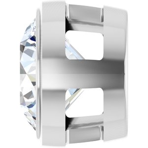 14K White Gold 1 CT Natural Diamond Slide Pendant