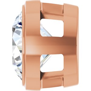 14K Rose Gold 1 CT Lab-Grown Diamond Slide Pendant