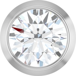 14K White Gold 1/4 CT Natural Diamond Slide Pendant
