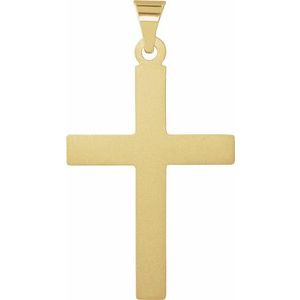 14K Yellow Gold Cross Pendant
