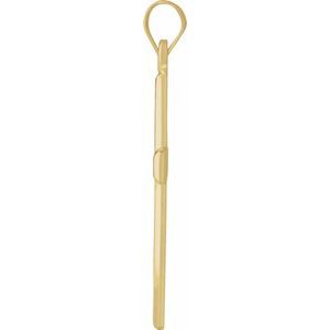 14K Yellow Gold Cross Pendant