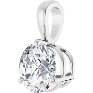 Sterling Silver 1 CTW Natural Diamond Pendant