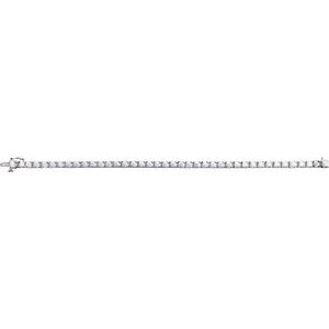 14K White Gold 6 CTW Lab-Grown Diamond Line 7 1/4" Bracelet